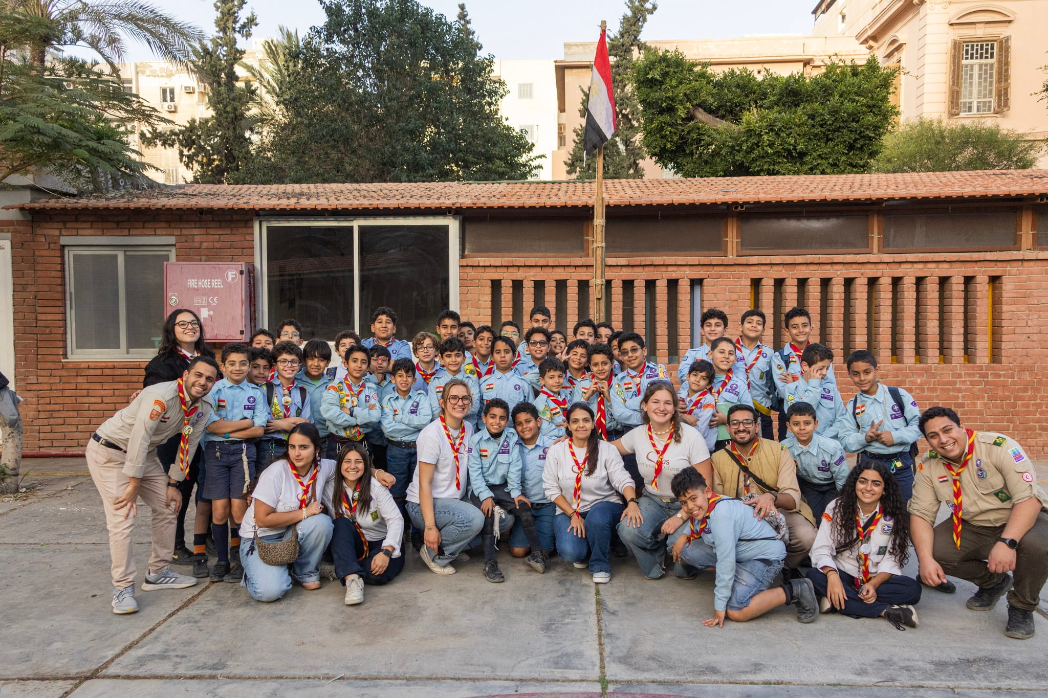 Scouts et volontaires SOS Chrétiens d'Orient en Egypte